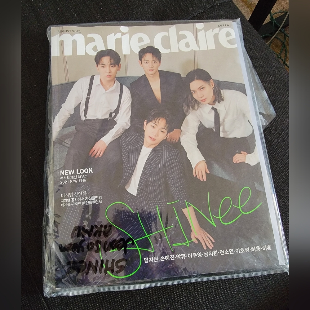 Marie Claire Magazine with SHINee Magazine